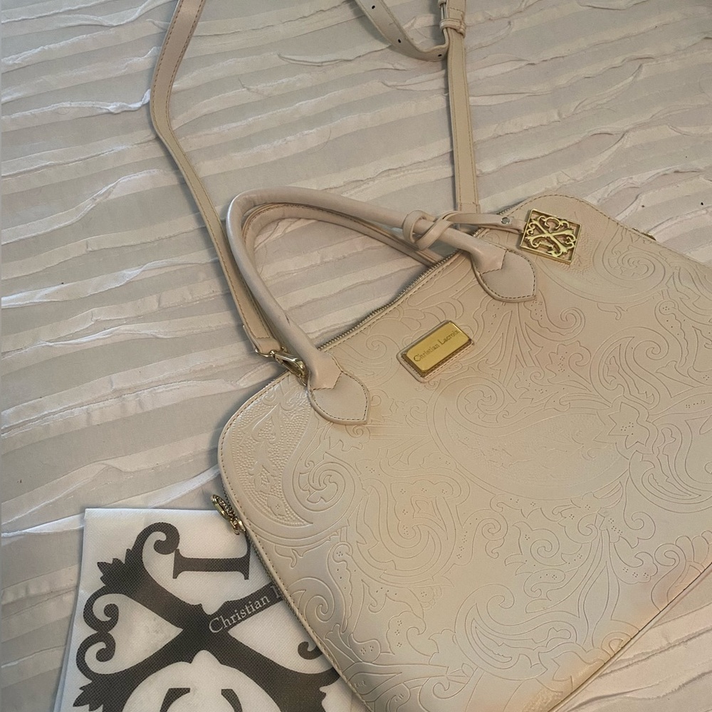 Christian LaCriox satchel with dust bag